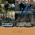 Menschen bei einer Baumpflanzaktion als Teil des Nachhaltigkeitsengagements von SPINTZ und JKR