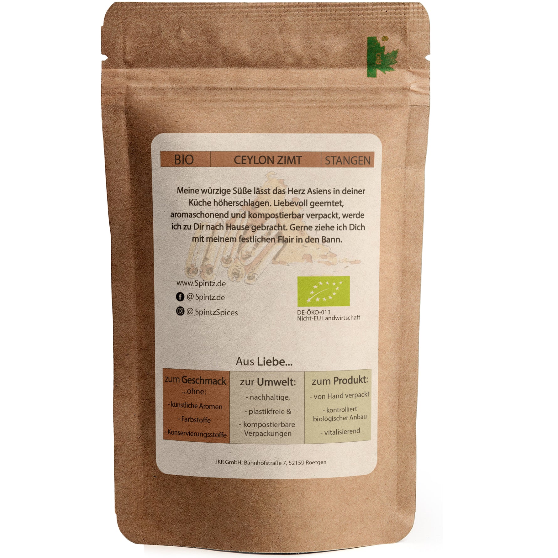 Bio Ceylon Zimtstangen