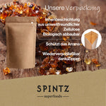 Wiederverschließbare Verpackung des SPINTZ Bio Akazienfaser Pulvers zum Schutz des Aromas