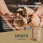 SPINTZ Qualitätsversprechen für Bio Brotgewürz – Natürliche Zutaten aus kontrolliert biologischem Anbau. Ohne künstliche Aromen, Farbstoffe, Konservierungsstoffe. 