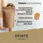 Nachhaltige und umweltfreundliche SPINTZ Verpackung – biologisch abbaubar, wiederverschließbar und aromaschützend