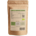 Rückseite der SPINTZ Bio Basilikum Verpackung mit Bio-Kontrollstelle, Zutaten und Nährwerttabelle