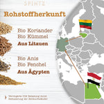 Herkunft der SPINTZ Bio Brotgewürz Rohstoffe – aus nachhaltigem, europäischem Anbau