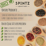 SPINTZ Qualitätsversprechen – Bio-Produkte ohne Zusatzstoffe, handverpackt, plastikfrei und vegan