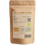 Rückseite der SPINTZ Bio Ingwer Verpackung mit Nährwerttabelle, Bio-Zertifikat und Herstellerangaben