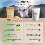Vergleich zwischen SPINTZ Bio Ingwer Kapseln und anderen Herstellern – in Deutschland produziert, laborgeprüft, biologisch, vegan und frei von Zusatzstoffen