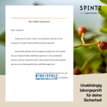 SPINTZ Non-GMO-Zertifikat – Nachweis gentechnikfreier Herstellung für höchste Qualität und Sicherheit der Leerkapseln