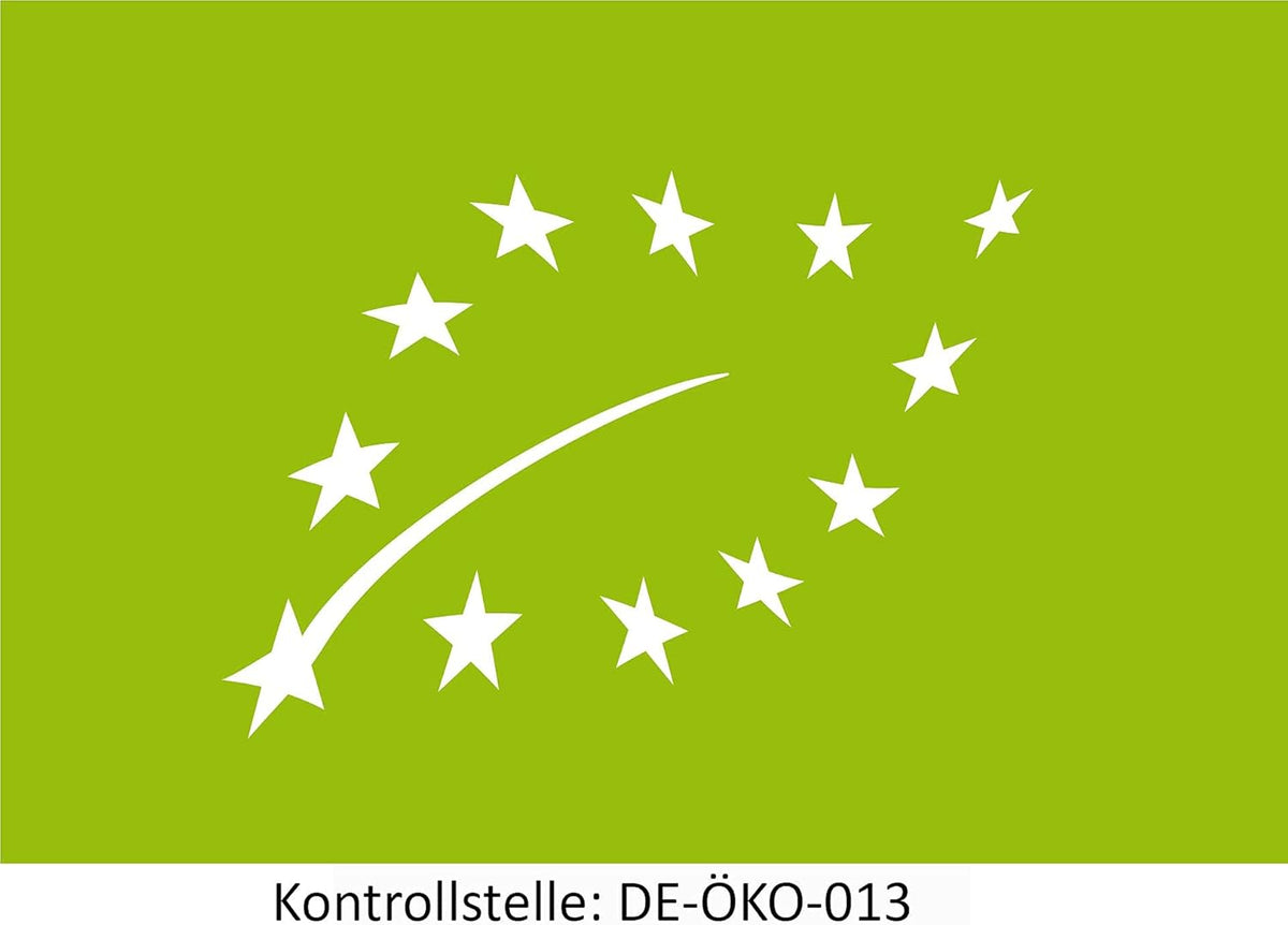 EU-Bio-Siegel DE-ÖKO-013 – zertifizierte Bio-Qualität der SPINTZ Moringa Kapseln nach europäischen Öko-Standards
