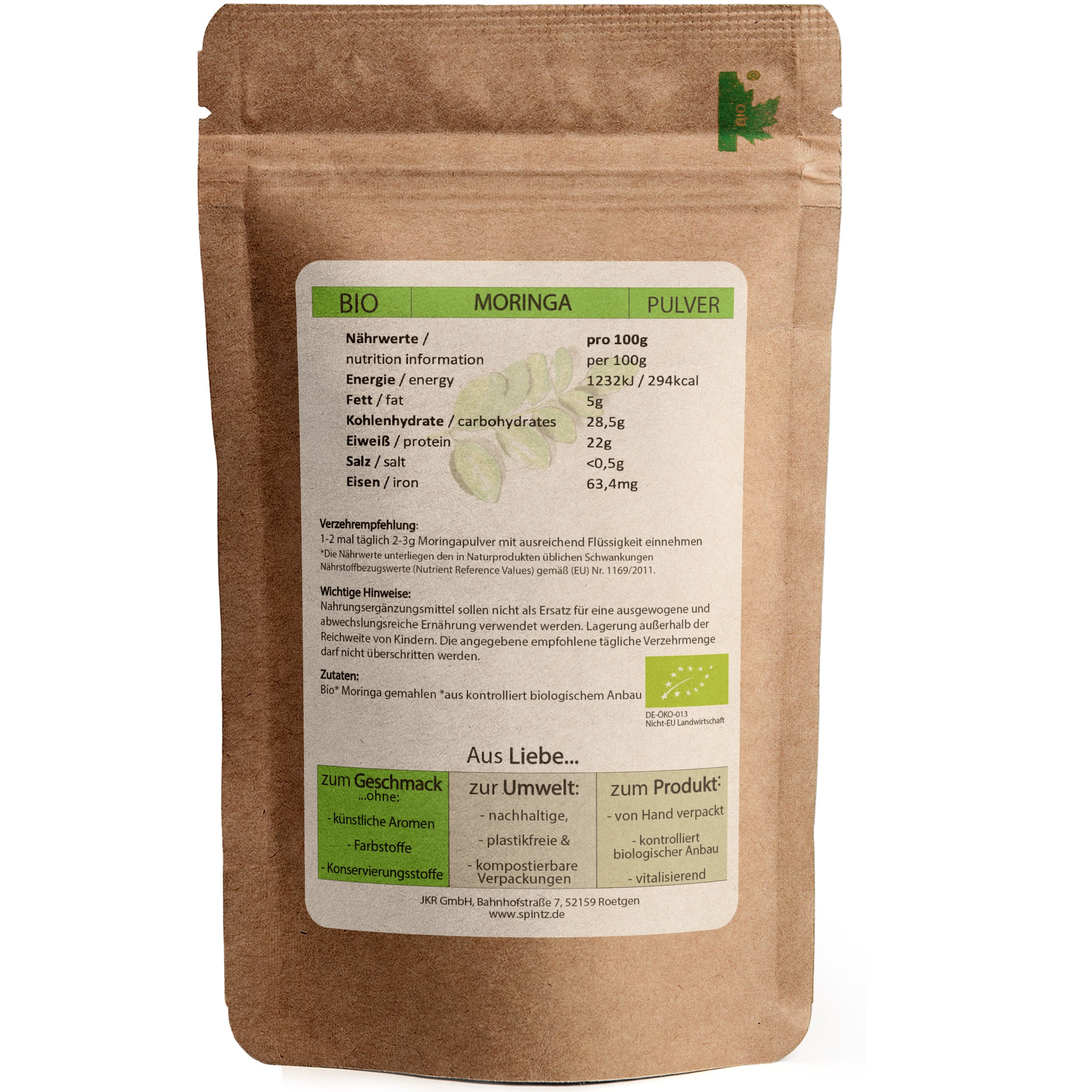 Bio Moringa Pulver