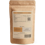 Rückseite der SPINTZ Bio Rauchsalz Verpackung mit Bio-Kontrollstelle, Inhaltsangaben und Herstelleradresse