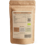 Rückseite des SPINTZ Bio Röstzwiebeln Doypacks – Zutaten, Nährwerte und nachhaltige Verpackungsinformationen