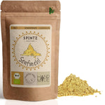 Alt-Text: SPINTZ Bio Senfmehl im plastikfreien Doypack – fein gemahlen, aromatisch und aus biologischem Anbau