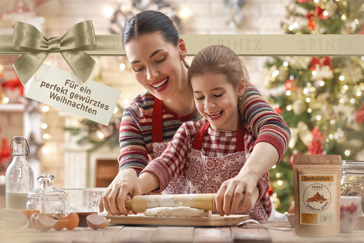 Weihnachtliches Backen mit SPINTZ Spekulatius Gewürz – feines Aroma für Plätzchen, Kuchen und festliche Leckereien