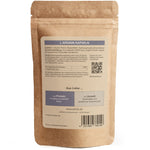 Rückseite der SPINTZ L-Arginin Kapseln – Nährwertangaben, Einnahmeempfehlung und nachhaltige Verpackung aus Kraftpapier