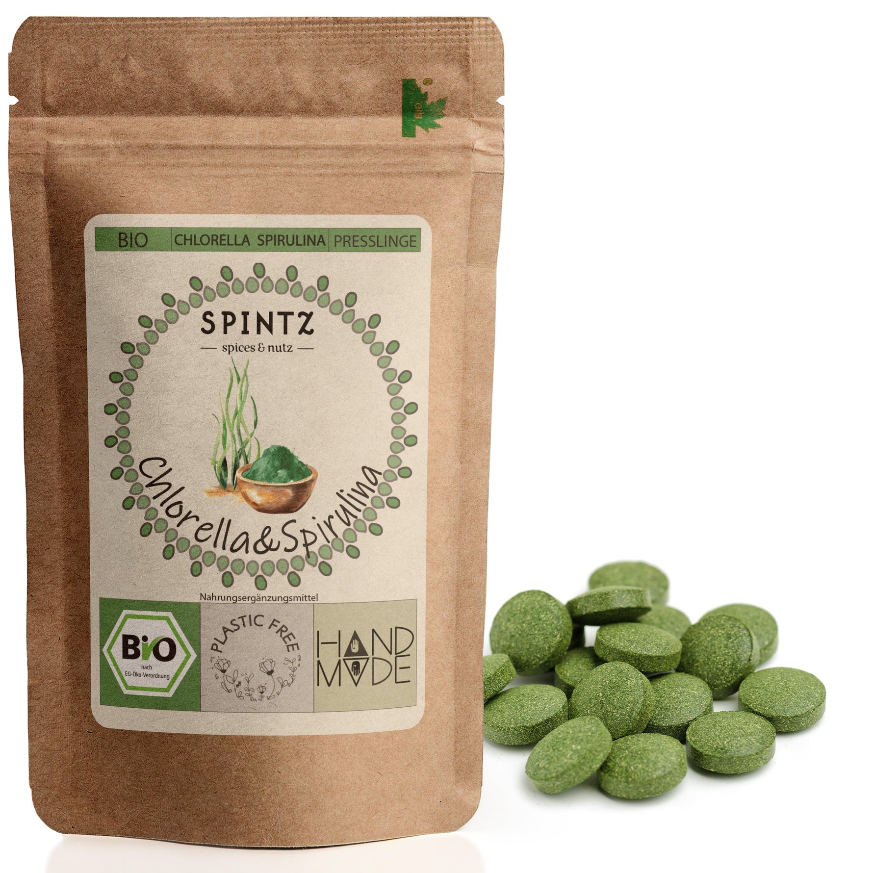  Spirulina Bio Presslinge