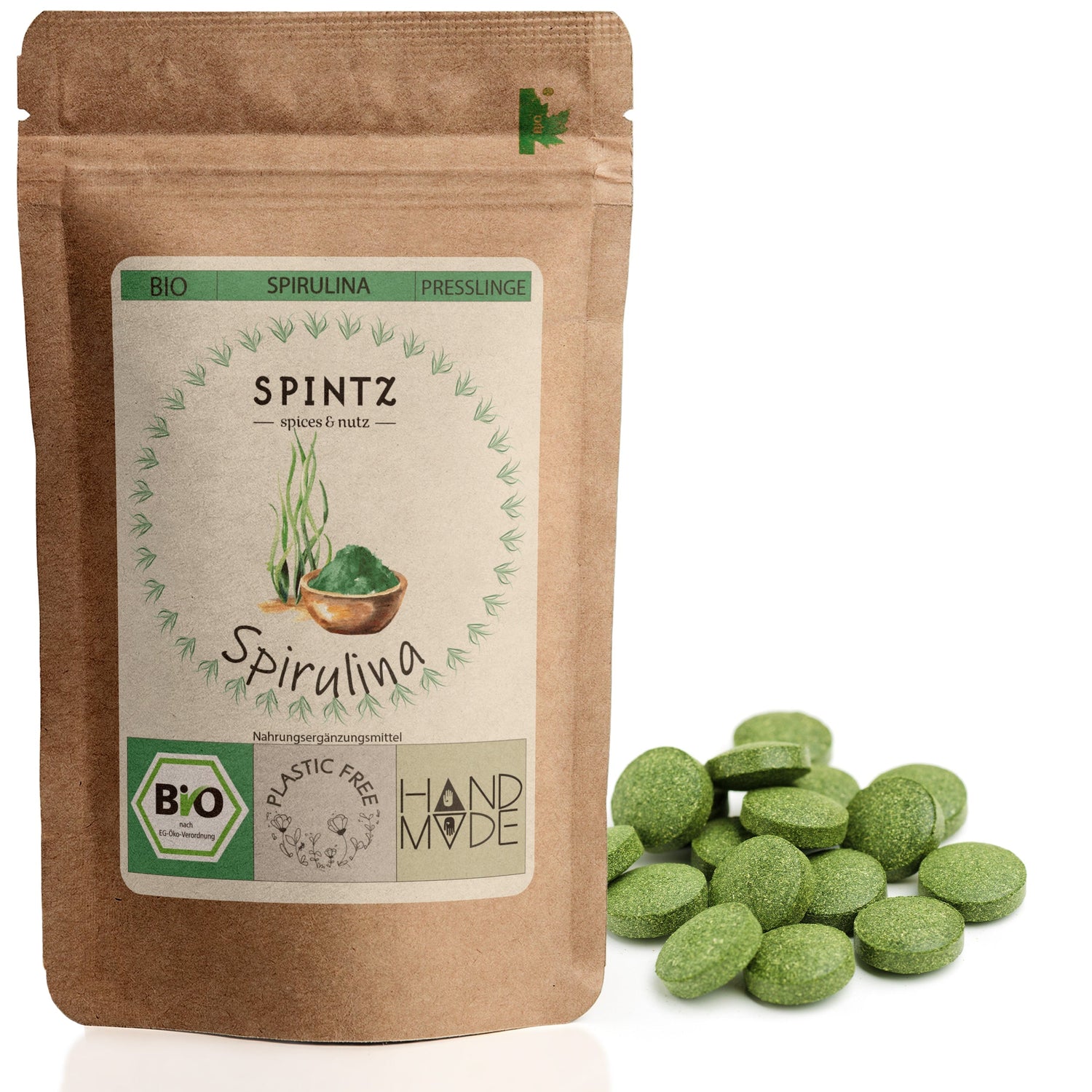 Bio Spirulina Presslinge